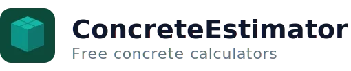 my concrete estimator logo